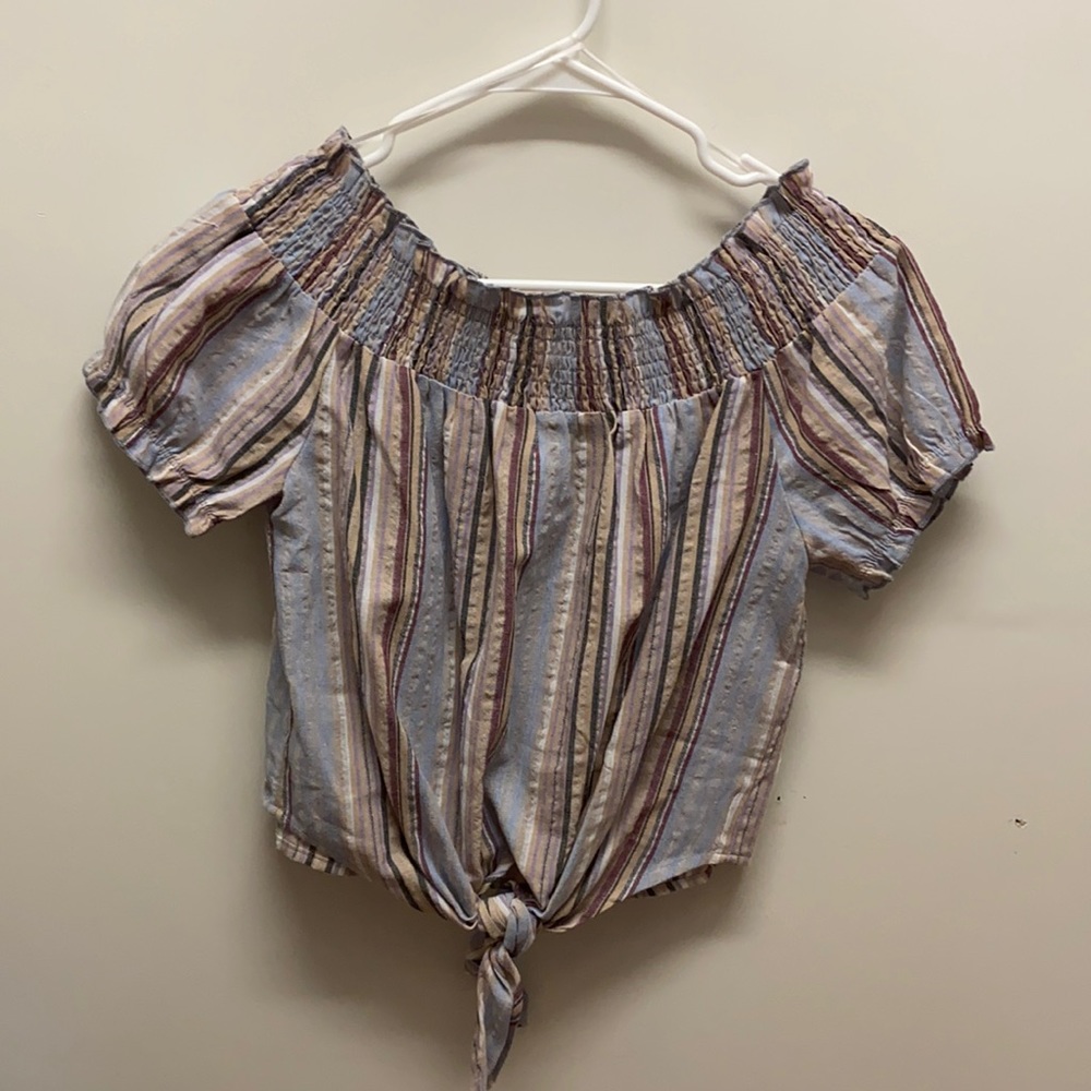 Striped Crop Top